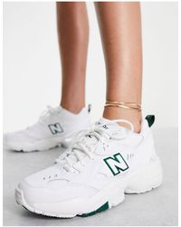 New Balance - In esclusiva per asos - - 608 - sneakers bianche e verde pastello - Lyst