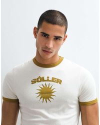 ASOS - Slim Ringer T-shirt With Solar Graphic - Lyst