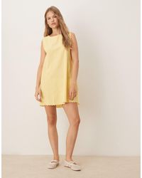 Vila - – baumwoll-minikleid - Lyst