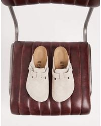 Birkenstock - Boston Narrow Fit Suede Clogs - Lyst
