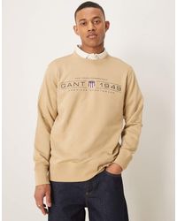 GANT - 1949 Shield Logo Sweatshirt - Lyst