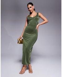 ASOS - Sculpting Jersey Scoop Neck Midi Dress With Bodice Detailing - Lyst