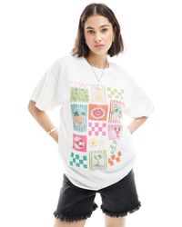 Miss Selfridge - Summer Postcard Graphic Front Print Tee - Lyst