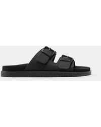 Pull&Bear - Sandali Neri Con Fibbie - Lyst