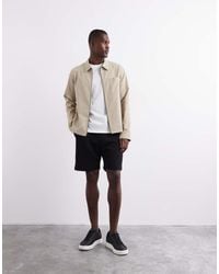 ASOS - Pantaloncini Basic Slim Di Media Lunghezza Neri - Lyst