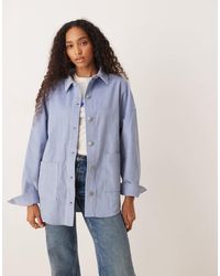 Roxy - – kick back – hemdjacke aus gewaschenem cord - Lyst