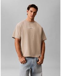 Calvin Klein - Centre Script T-shirt - Lyst