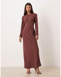 ASOS - Bias Bust Detail Maxi Dress - Lyst