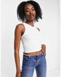 Stradivarius - Seamless Ribbed Vest Top - Lyst