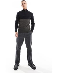 French Connection - French Connection Roll Neck Half Zip Jumper - Lyst