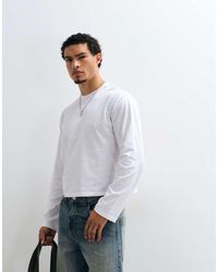 Reclaimed Vintage - Cropped Boxy Long Sleeve T-shirt - Lyst