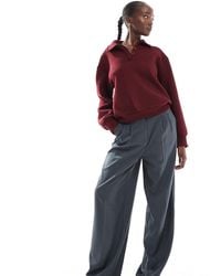 Vero Moda - Rita Tailored Wide Leg Dad Trousers - Lyst