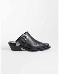Tommy Hilfiger - Leather Cowboy Mules - Lyst