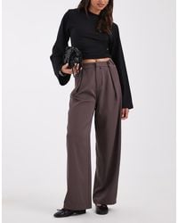BRONZE SNAKE - Low Rise Tailored Trousers With Button Waist - Lyst