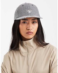 Levi's - Gingham Check Washed Canvas Logo Cap - Lyst