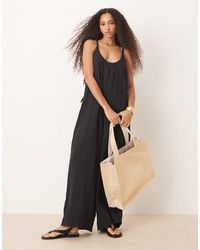 ASOS - – jumpsuit aus doppellagigem stoff - Lyst