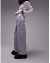 TOPSHOP - Extreme Ripped Lowslung Boyfriend Jeans - Lyst