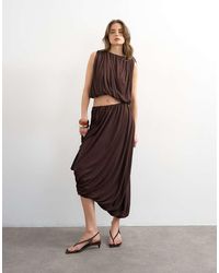 TOPSHOP - Gedrapeerde Pofrok - Lyst