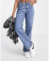 Object - Katoenen Dad Jeans Met Wijde Pijpen - Lyst