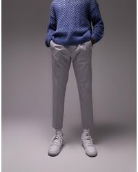 TOPMAN - Pantalon skinny élégant à taille élastique - clair - Lyst