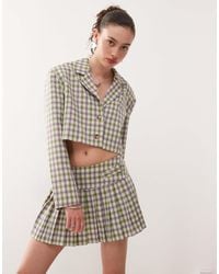 Collusion - Tailored 90s Pleated Mini Skirt Co-ord - Lyst