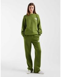 adidas Originals - Knitted Wide Leg Track Pants - Lyst
