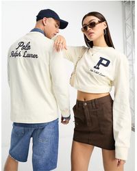 Polo Ralph Lauren - X Asos - Exclusieve Samenwerking - T-shirt Met Lange Mouwen En Logo - Lyst
