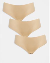Pieces - – 3er-pack slips - Lyst