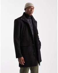 Threadbare - Coupe-vent boutonné à capuche et col montant - Lyst