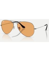 Ray-Ban - Aviator Large Metal Pilot Sunglasses With Lens - Lyst