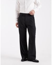 Jack & Jones - Pleated Wide Leg Dress Pants - Lyst