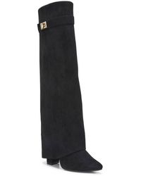 SEQWL - Mid Heel Calf Boots With Metal Buckle And Zip Closure - Lyst