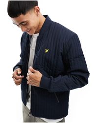 Lyle & Scott - Icon Logo Borg Lined Quilted Jacket - Lyst