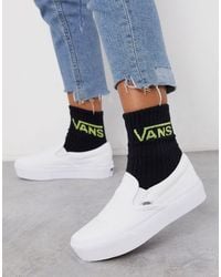 Sneakers con plateau di Vans in Rosa Lyst