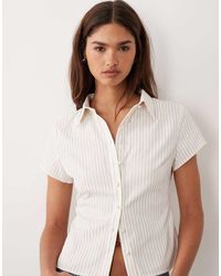 Princess Polly - Lift Off Fitted Button Up Shirt - Lyst