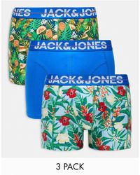 Jack & Jones - 3 Pack Trunks With Pineapple Print - Lyst