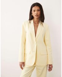 Vila - Tailored Covered Button Blazer Co-Ord - Lyst
