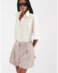 ASOS - Tailored A Line Shorts With Linen - Lyst