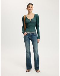 Cotton On - Two Tone Rib Keyhole Knit - Lyst