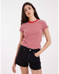 Levi's - – essential – knapp geschnittenes t-shirt - Lyst