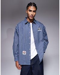 Aape By A Bathing Ape - Aape By A Bathing Ape Oversized Long Sleeve Striped Shirt - Lyst