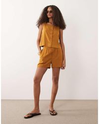 Nobody's Child - Silsoe Linen Blend Clean Shorts - Lyst