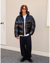 Bershka - Hooded Puffer Jacket - Lyst