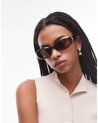 Le Specs - – work it – ovale sonnenbrille mit polarisierten gläsern - Lyst