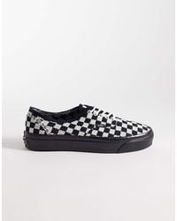 Vans - Authentic - baskets à damier avec semelle e - et blanc - Lyst
