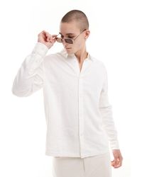 Weekday - Camisa blanco hueso holgada - Lyst