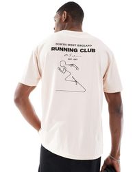Another Influence - Camiseta Rosa Extragrande Con Estampado Gráfico Deportivo De - Lyst