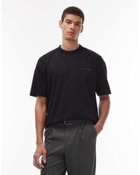 AllSaints - Xander Flocked Logo T-shirt - Lyst