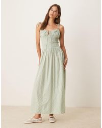 esmé studios - Esmee Exclusive Shirred Detail Maxi Beach Dress - Lyst