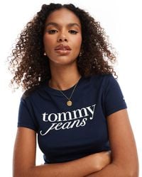 Tommy Hilfiger - Retro Script Baby T-shirt - Lyst
